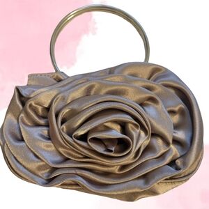 Ardene silver rose purse,  clutch